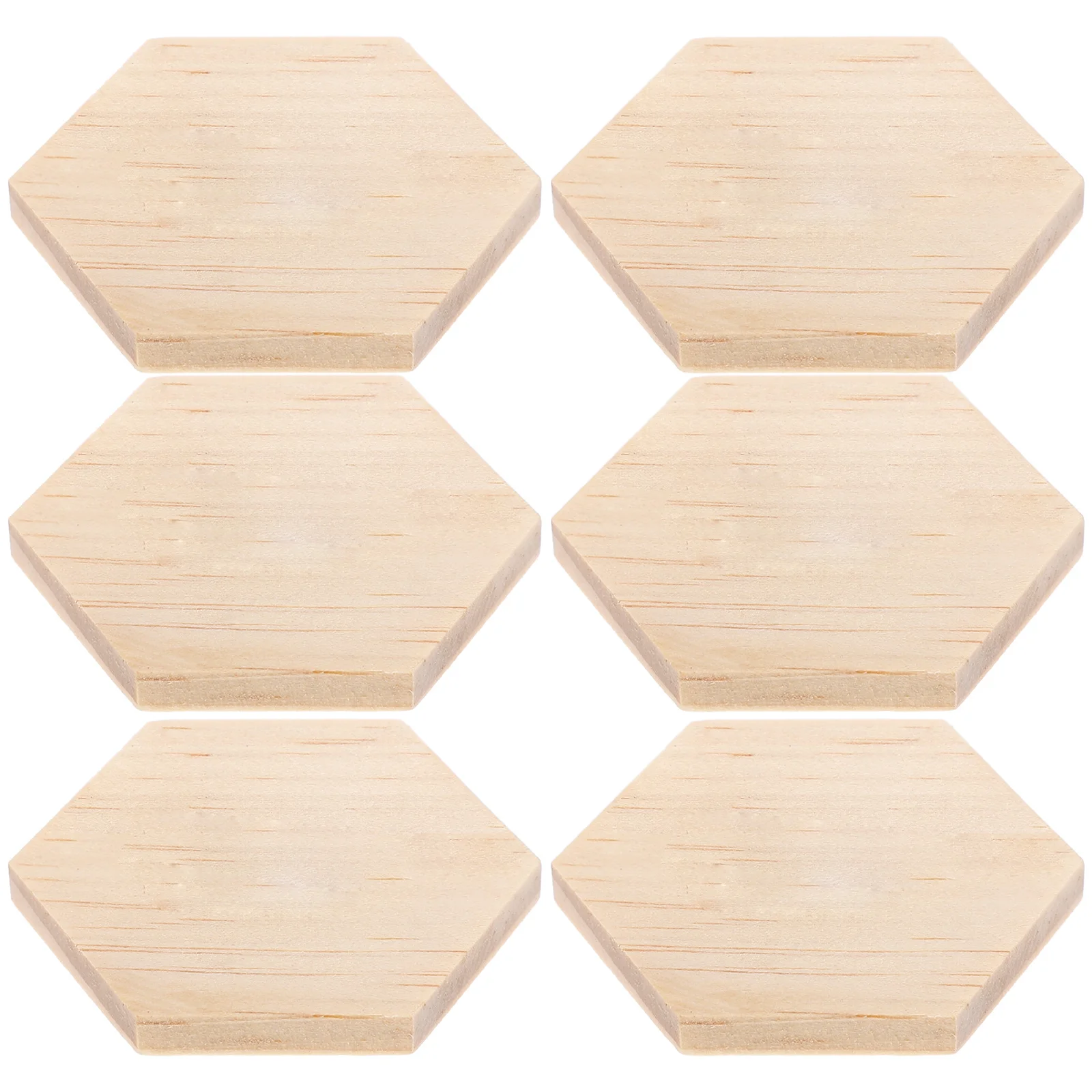 

25Pcs Small Wooden Hexagon Cutouts Durable Blank Slices for Home Decor DIY Projects Crafting Supplies 50mm Hexagon Wood Pieces