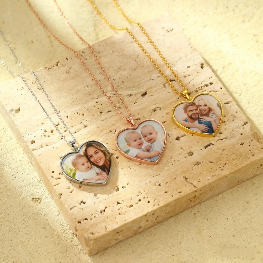 شخصية الوليد صور الخوخ القلب قلادة قلادة مخصص الطفل التبعي الولادة العاطفية تذكار للطفل دش الرضع #4