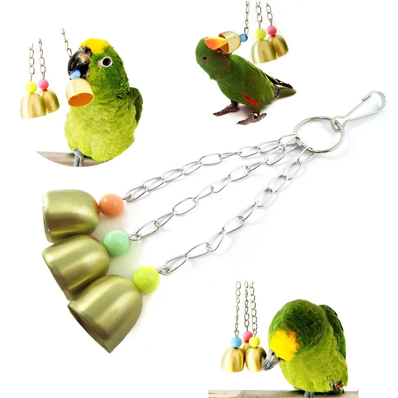 Pet Parrot Bell Toy…