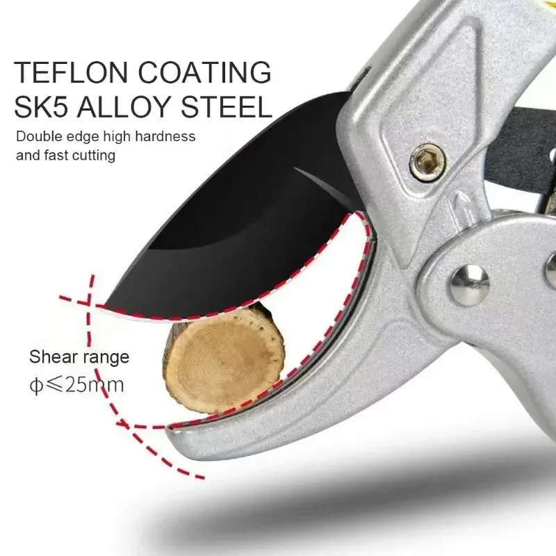 SK5 Ergonomic Pruning Shears Titanium-Plated Alloy Steel Quick Efficient Cuts Labor-Saving Spring  Garden Fruit Harvesting Tools