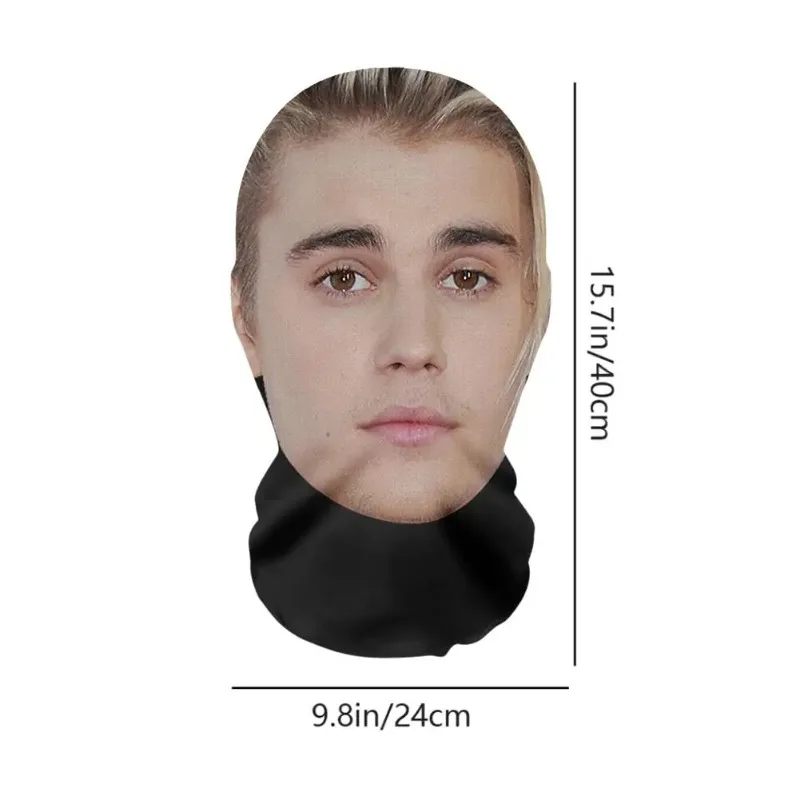 2 pz/3D Stampato Maschera a pieno facciale Uomini e donne Gioco di ruolo Copricapo Hip Hop Moda Passamontagna Copricapo Divertenti Puntelli Cosplay