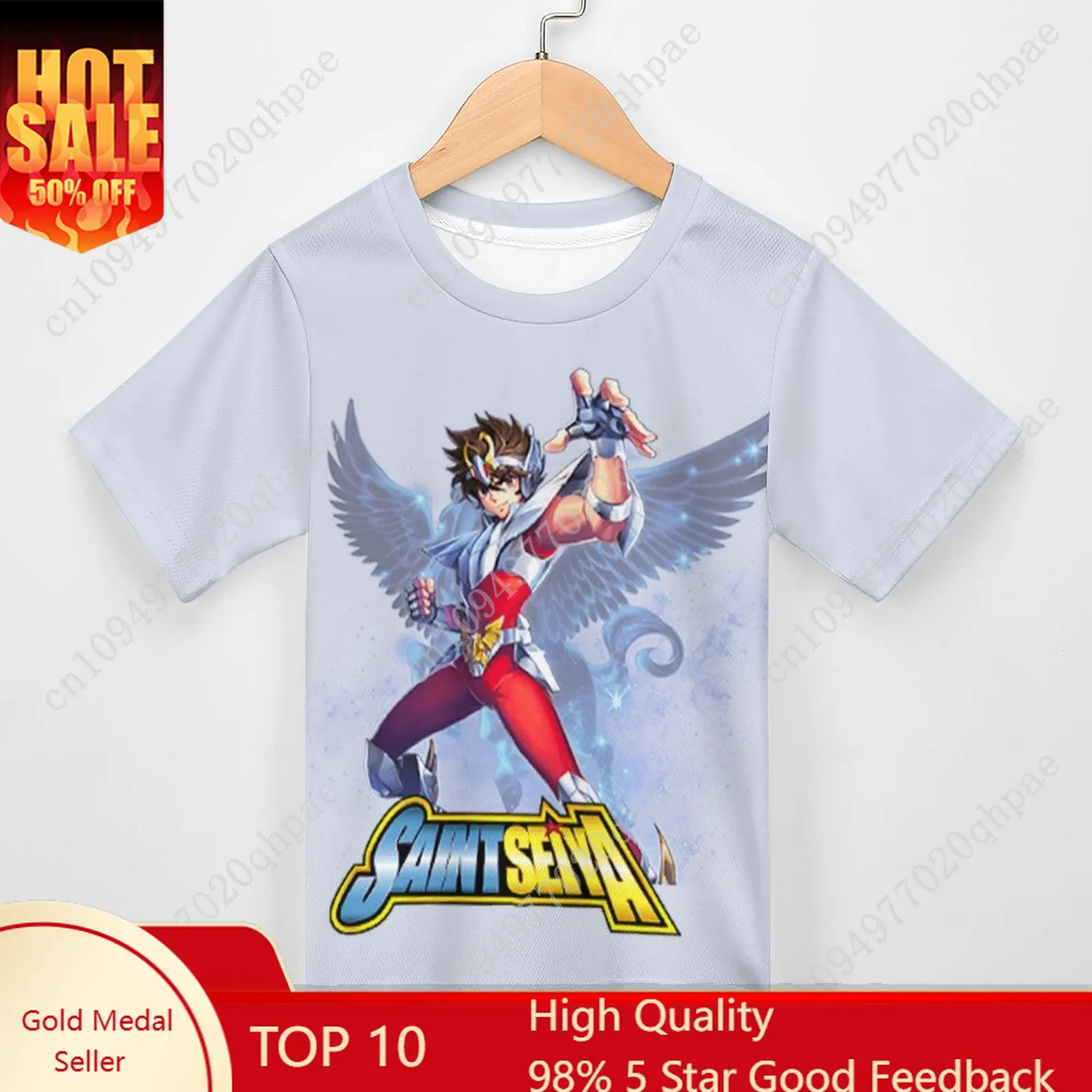

Seiya Saint T Shirt Boys Girls Childs Cotton Short Sleeves Tlightweight Breathable Comfortable Tshirt Custom Made Summer Tops