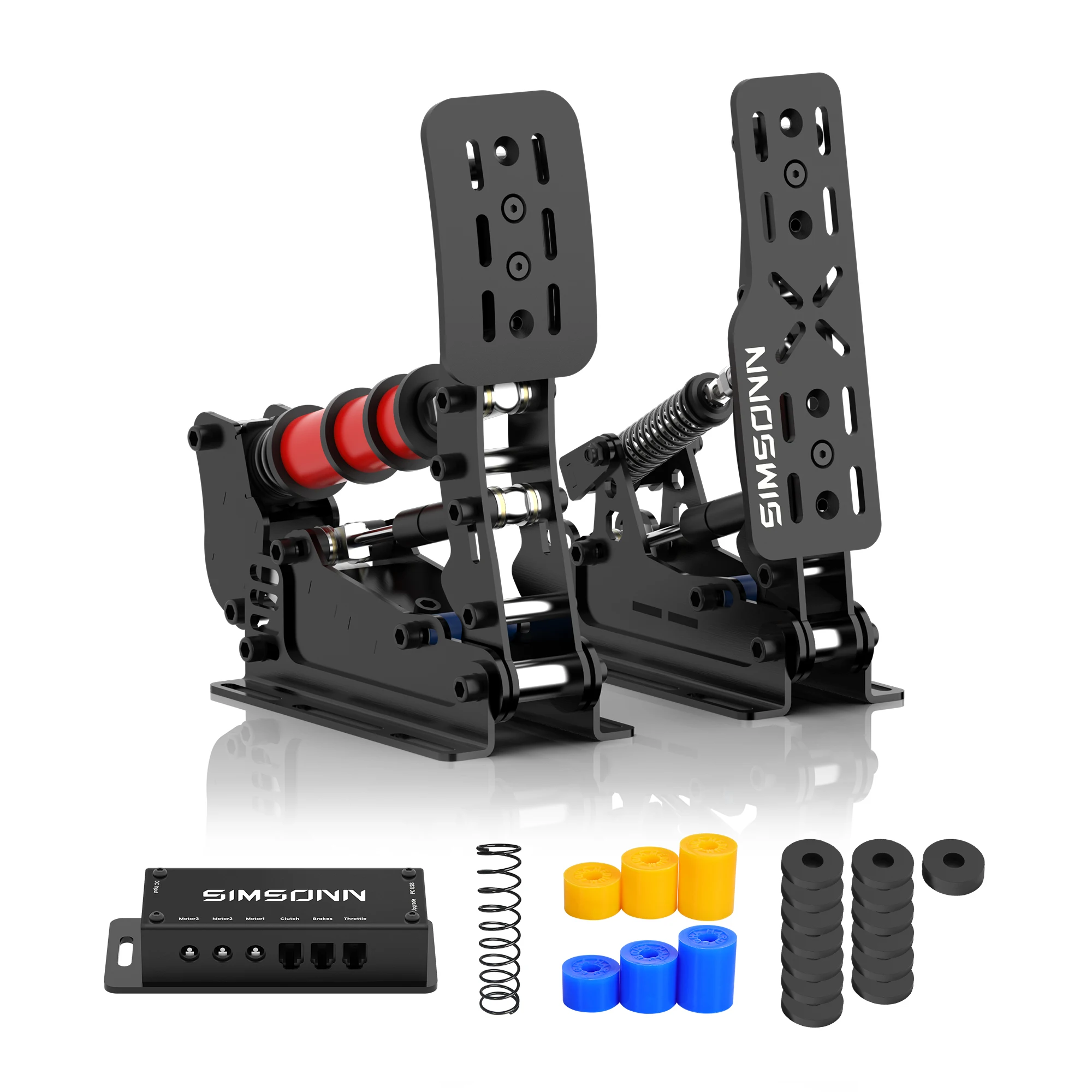 SIMSONN Plus X PC Sim Racing Simulator Pedal Simracing Pedals Load Cell Hydraulic Pedal Support VAM VAM RPO Vibration Motor