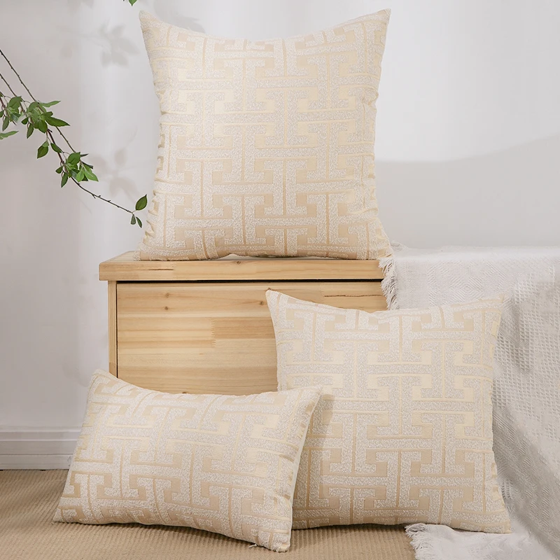 1 PC Chenille Jacquard Throw Pillow Cover Home Sofa Decoration