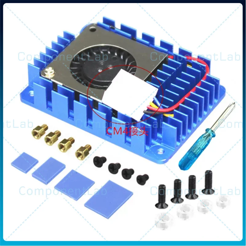 2pcs Raspberry Pi CM4/CM5 computing module heat sink, Computer fan base plate, Enclosure
