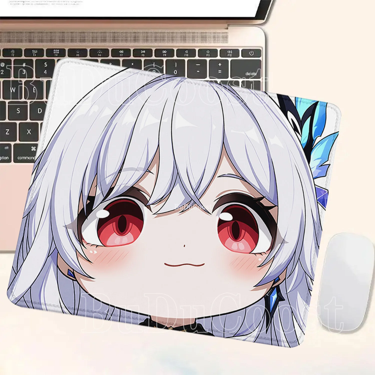 Small size Mouse Pad Goofy ahh big head Genshin Impact Gaming Mousepad HD printing Office accessories overlock Non-slip Desk Mat