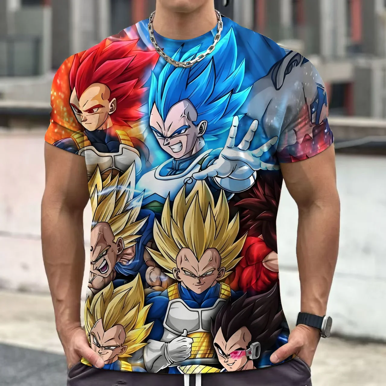 

Goku Anime New Fashion Kids 3-14 Years T Shirt Summer Harajuku Style Dragon Ball Z Tee Boy Clothes 2025 Trendy Short Sleeve Top
