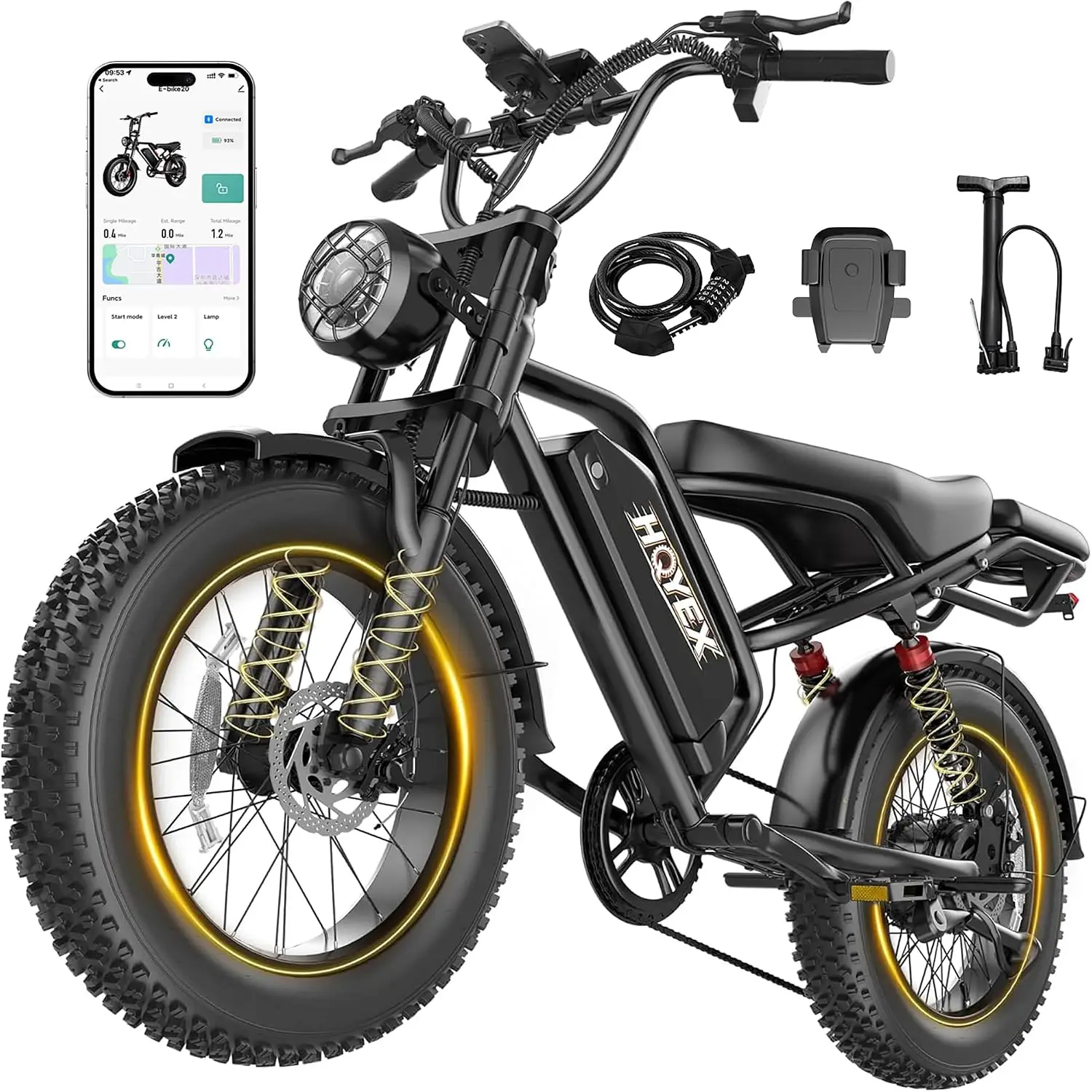 1500W Brushless Motor Ebike for Adults, 20