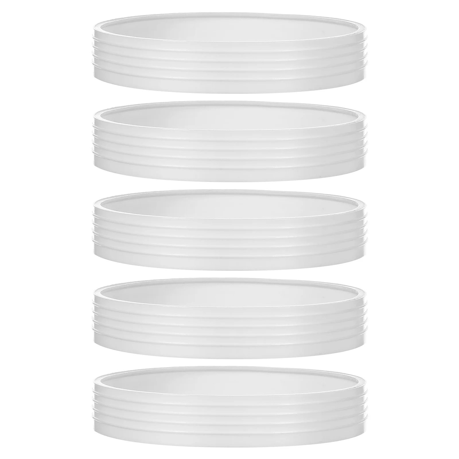 

5Pcs Plastic Hole Ring Set Standard 108mm Diameter Toughness Lightweight Golf Practice Accessories Visibility Stability White