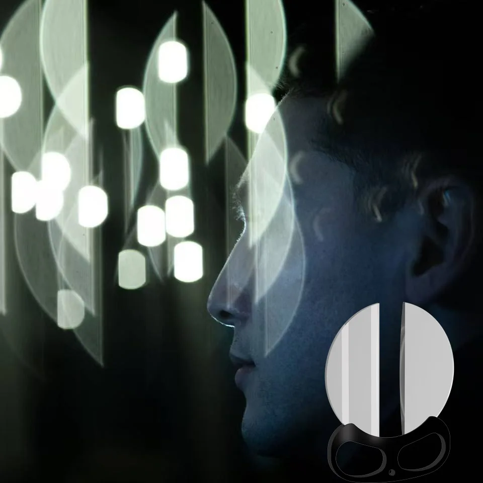 Handheld 100mm Double Half Moon Filter Creative Photography Lens Accessory Dreamy Blurred Foreground Aesthetic Effect