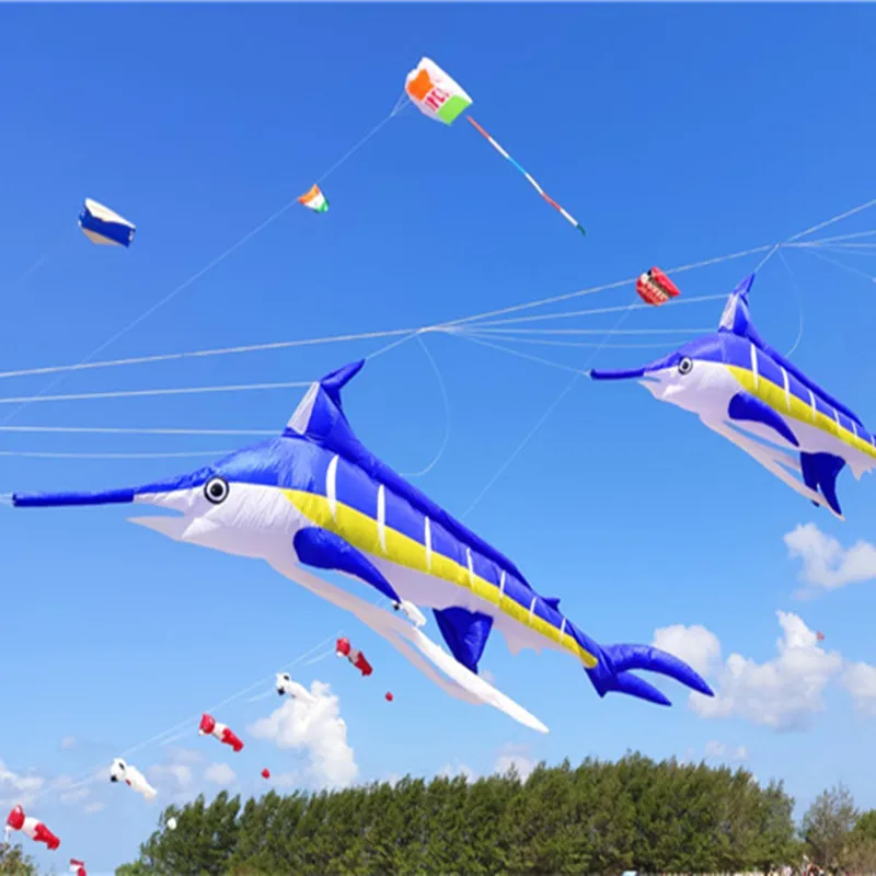 Marlin fish kite flying soft kites for adults flight kite novelty toy air bounce papalote Inflatable toys cometas de viento fun