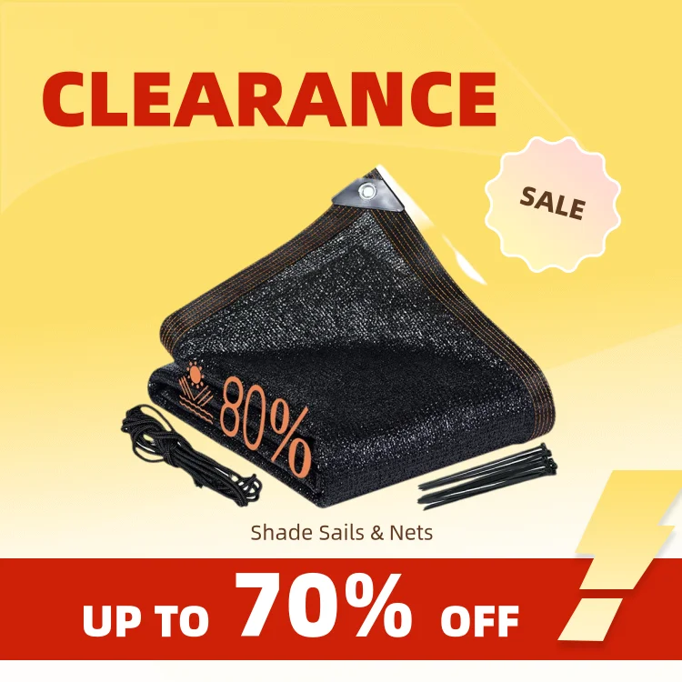 

Clearance_Outdoor Shade Mesh Водонепроницаемая садовая сетка для затенения Терраса Тензы Солнцезащитный навес Защита от ультрафиолета Солнцезащитная ткань Тени