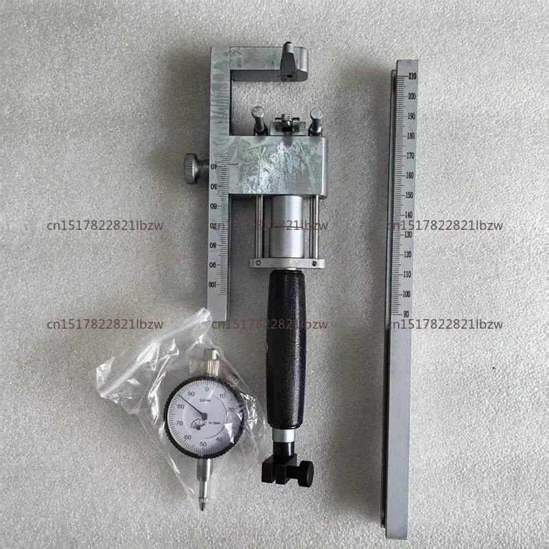 Adjustable measuring rod inner diameter gauge for extended rod cylinder