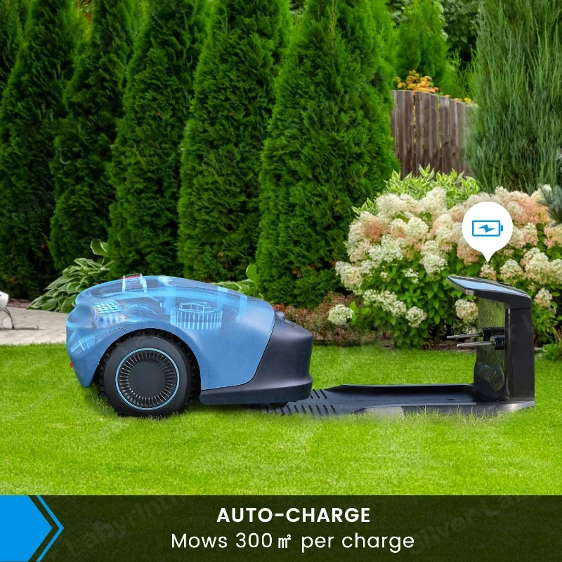 Automatic lawn mower Smart lawn mower High efficiency trimming  Mobile phone planning path Garden