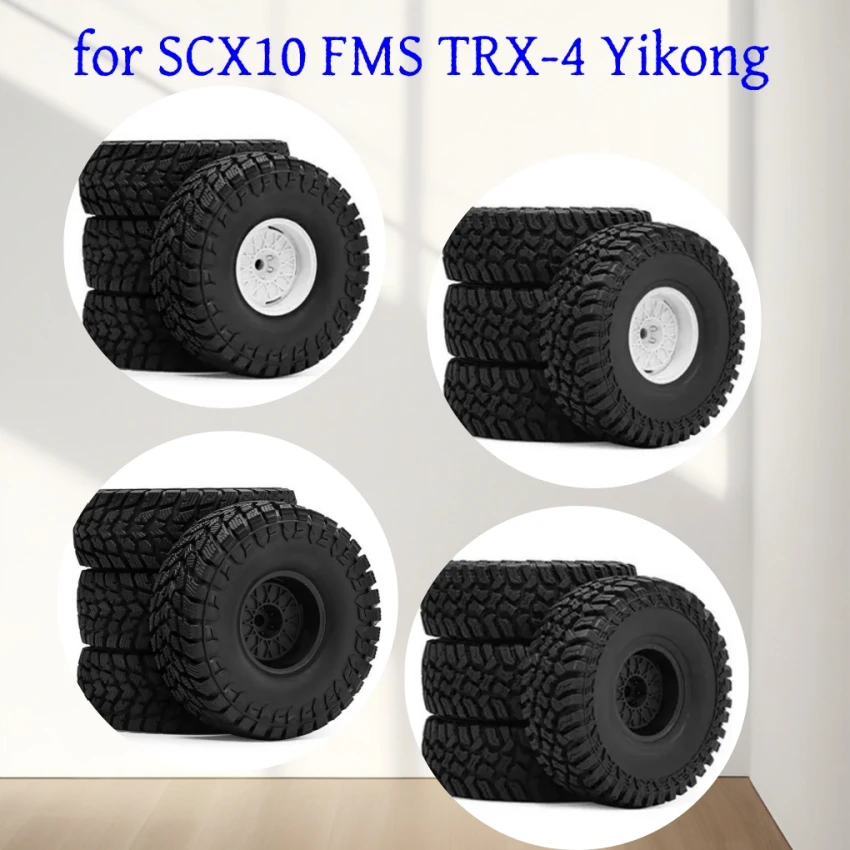 

Для SCX10 FMS TRX-4 Yikong масштаб 1/10 модель гусеничного автомобиля 1,9 дюйма универсальный набор шин RC автомобильные аксессуары