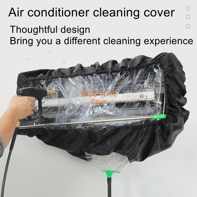 Hanging 1.5P universal splash-proof thickened air conditioning cleaning water catch cover household cleaning dust cover