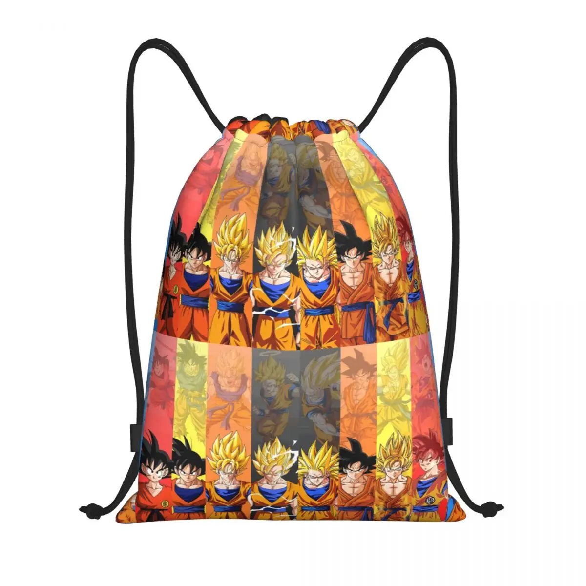 

Custom DBZ G-Gokues Cartoon Drawstring Bags Women Men Lightweight Comics Sports Gym Storage Backpack