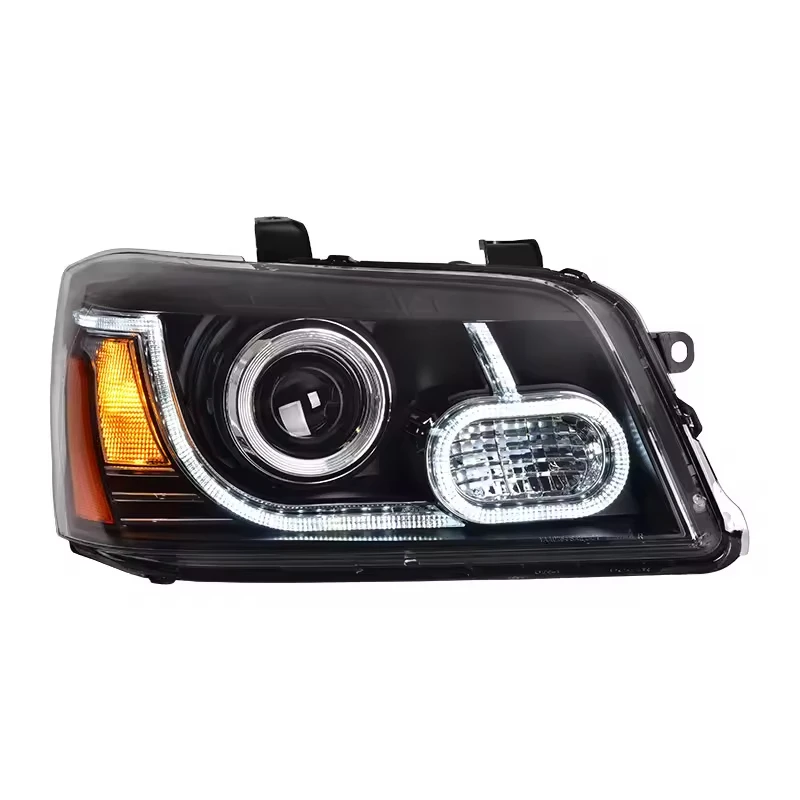 LED Headlight Assembly for Toyota Highlander 2001-2006 Dual Beam Projector Lens LED DRL Halogen Turn Signal Plug & Play