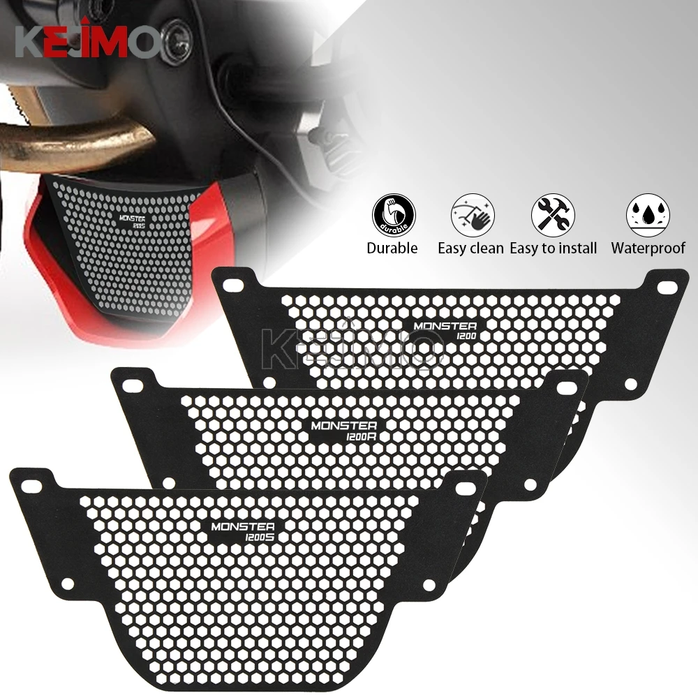 Accessories For Ducati Monster 1200 S R 25 2013-2019 2020 Motorcycle Radiator Guard Cover And Oil Cooler Cover Aluminium Tools