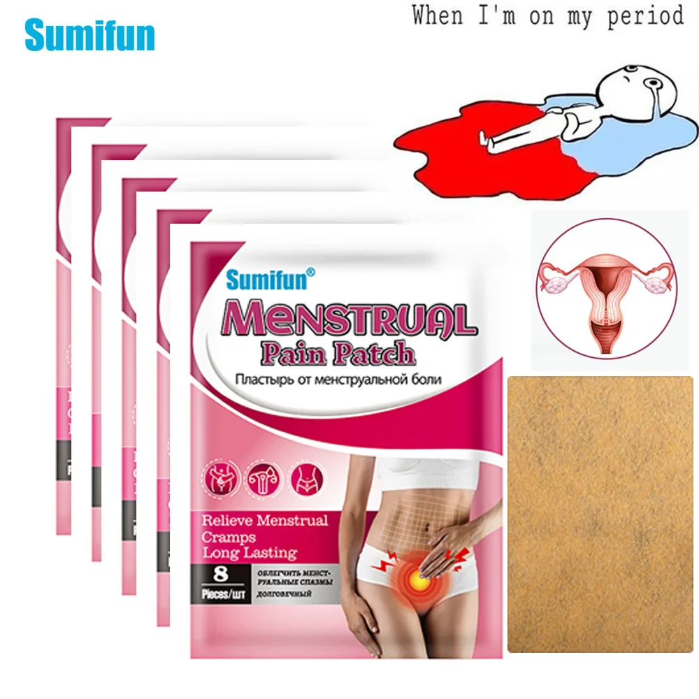 

8/24/40pcs Menstrual Cramps Patch Dysmenorrhea Uterine Ache Massage Sticker Sumifun Warm Uterus Medical Plaster Health for Women