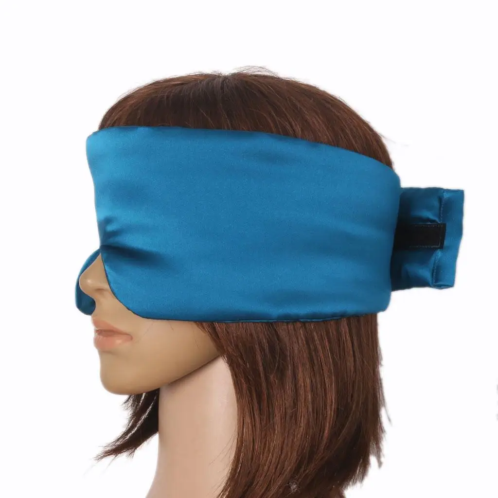 

2 шт. Маска для сна из чистого шелка, гладкая, с мягкой подкладкой, увеличенного размера