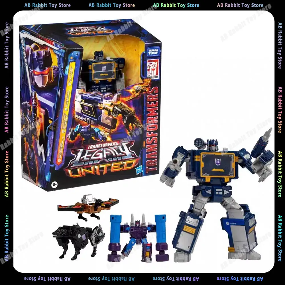 

В наличии оригинальные трансформеры Legacy United Voyager Class G1 Universe Soundwave Фигурки Soundwave Mini-Cassette Аниме-игрушка