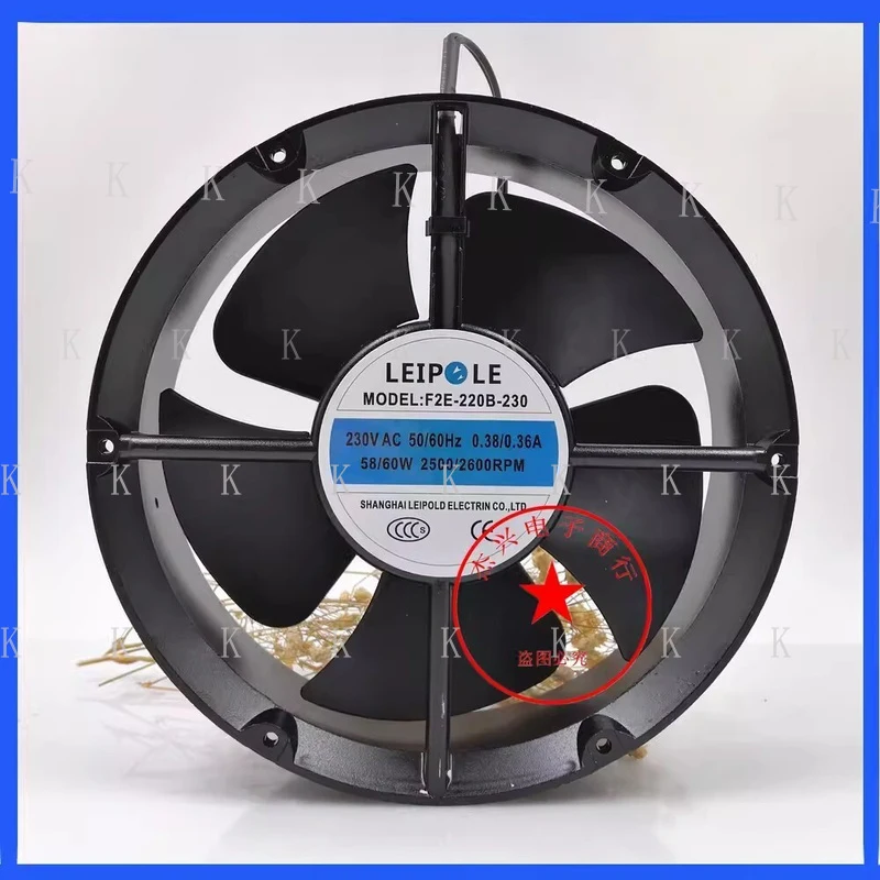 C  FOR LEIPOLD F2E-220B-230 AC230V 0.38/0.36A 220*220*60MM Cooling Fan