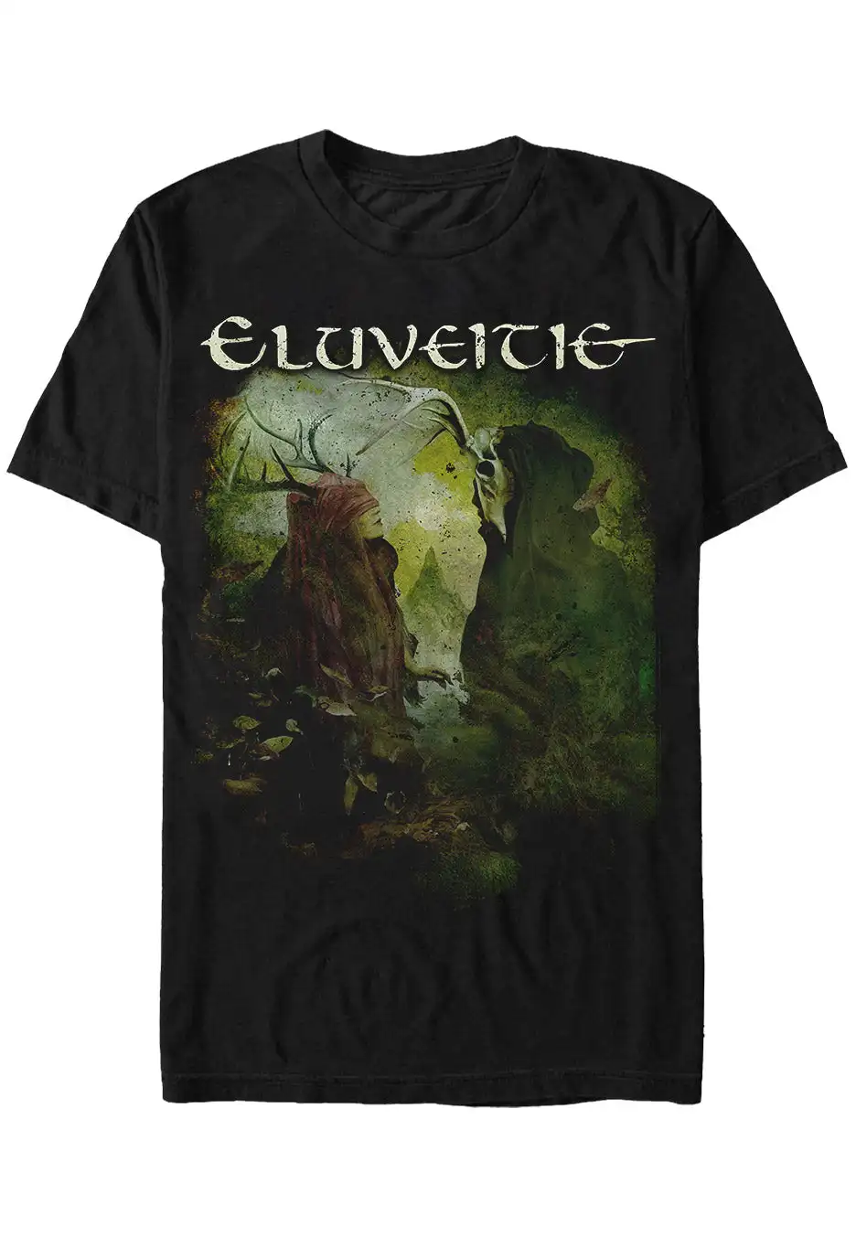 Eluveitie Premonition تي شيرت الطرفية نمط الطباعة الصيف الفاخرة العلامة التجارية القطن الرجال والنساء تي شيرت قصير الأكمام