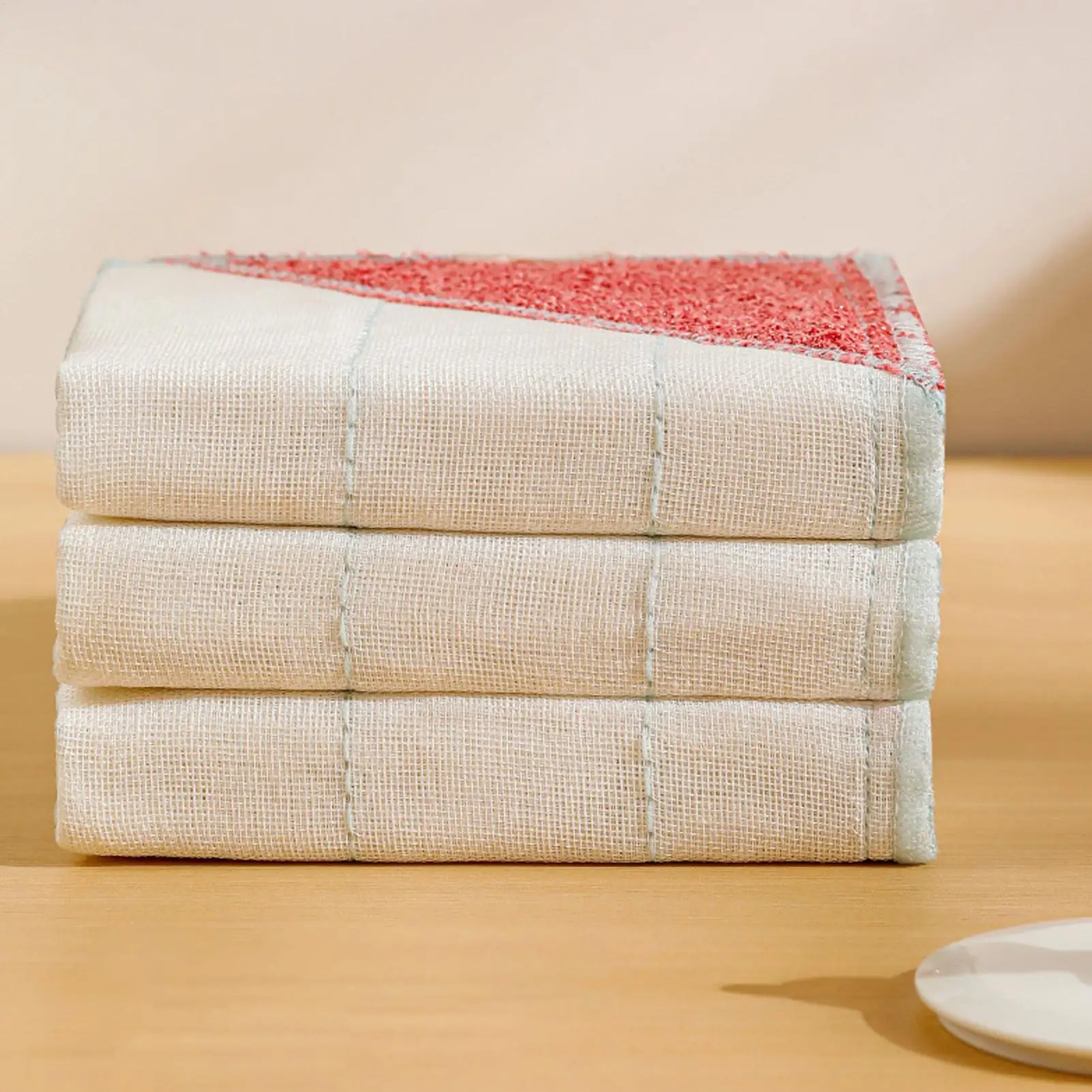 Kitchen Rags Oil-Resistant Absorbent Dishcloth Kitchen Wash Cloths For Apartment Dormitory Home House Housekeeping Restaurant