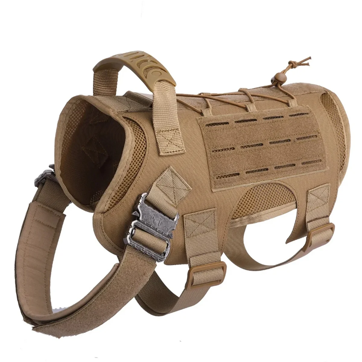 

Spring and Summer Dog Clothes Waterproof Laser Dog Vest Universal Outdoor Large Dog Clothes Breathable,Mud Brown,L