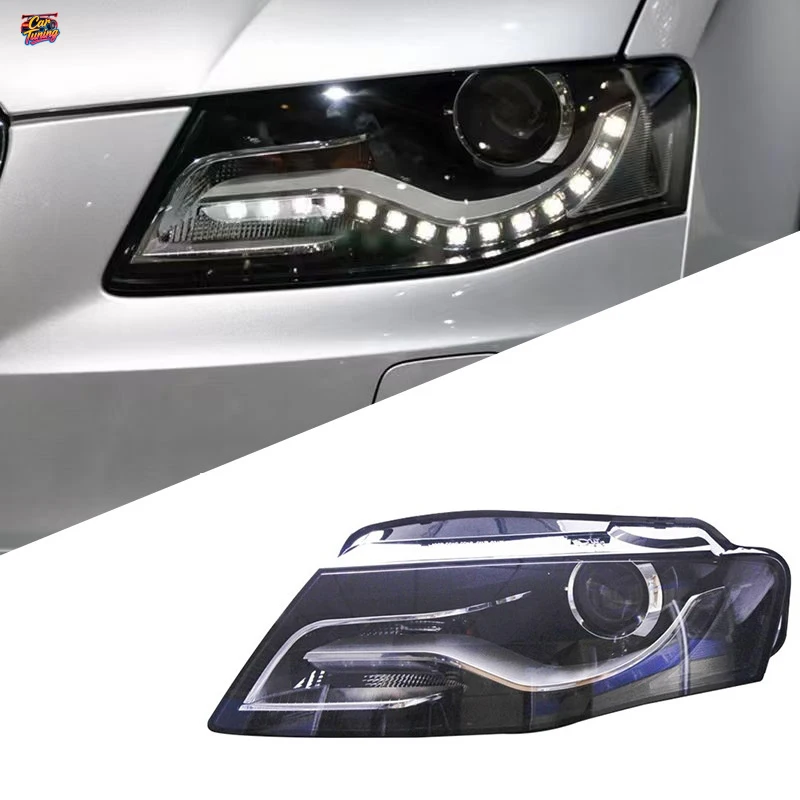 

Suitable for Audi A4L 09-12 headlight assembly modification to high-end models with xenon headlights and LED tear-eye daytime ru