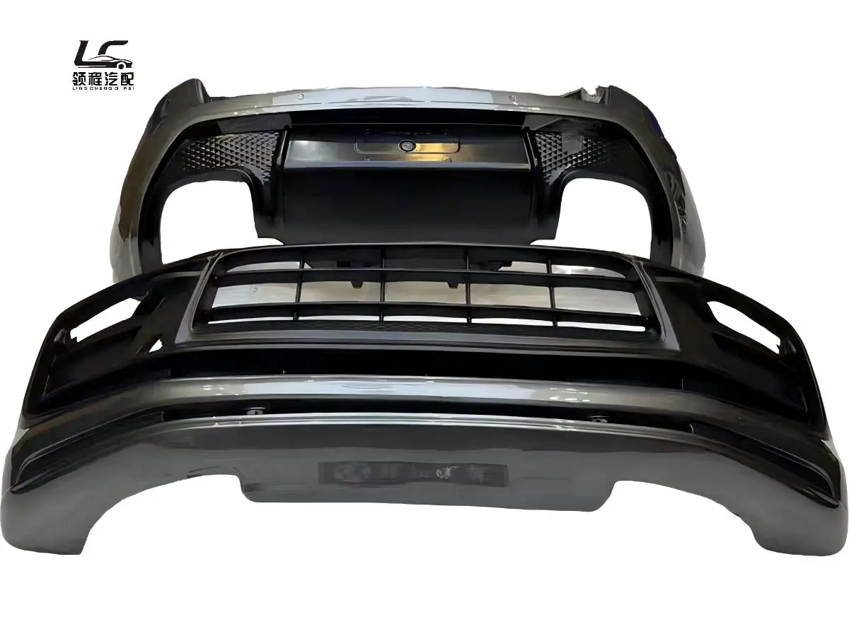 Bumper Assembly for  Front Bumper with Grille Radiator Fan Headlight Wiring Harness Parking Sensor Bolt-On