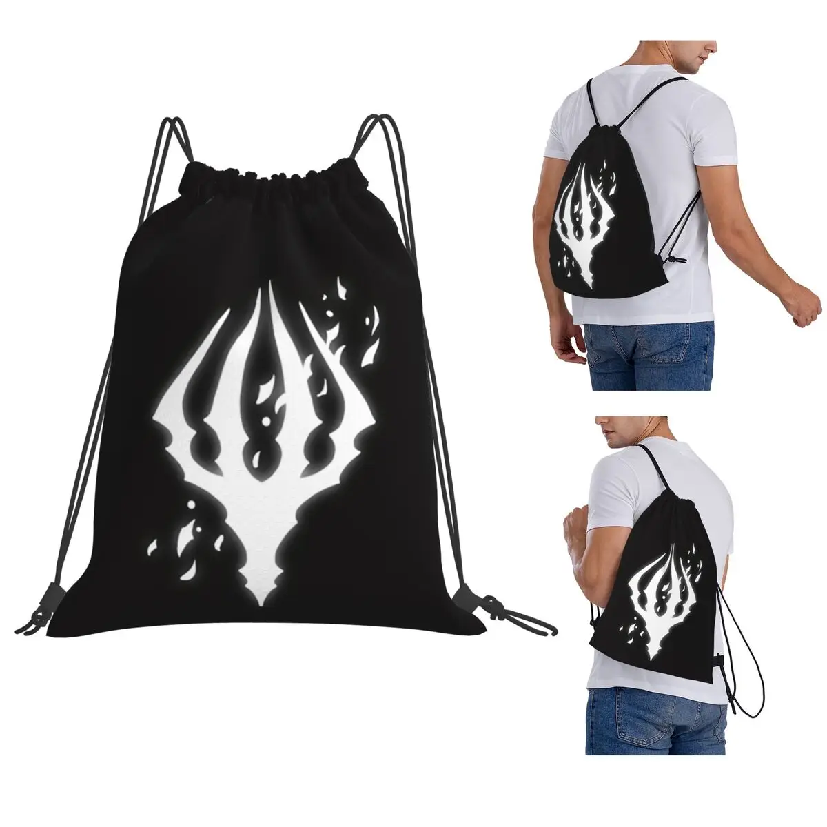 

Hollow Knight King's Brand Backpacks Fashion Drawstring Bags Storage Bag Book Bags for Travel Students