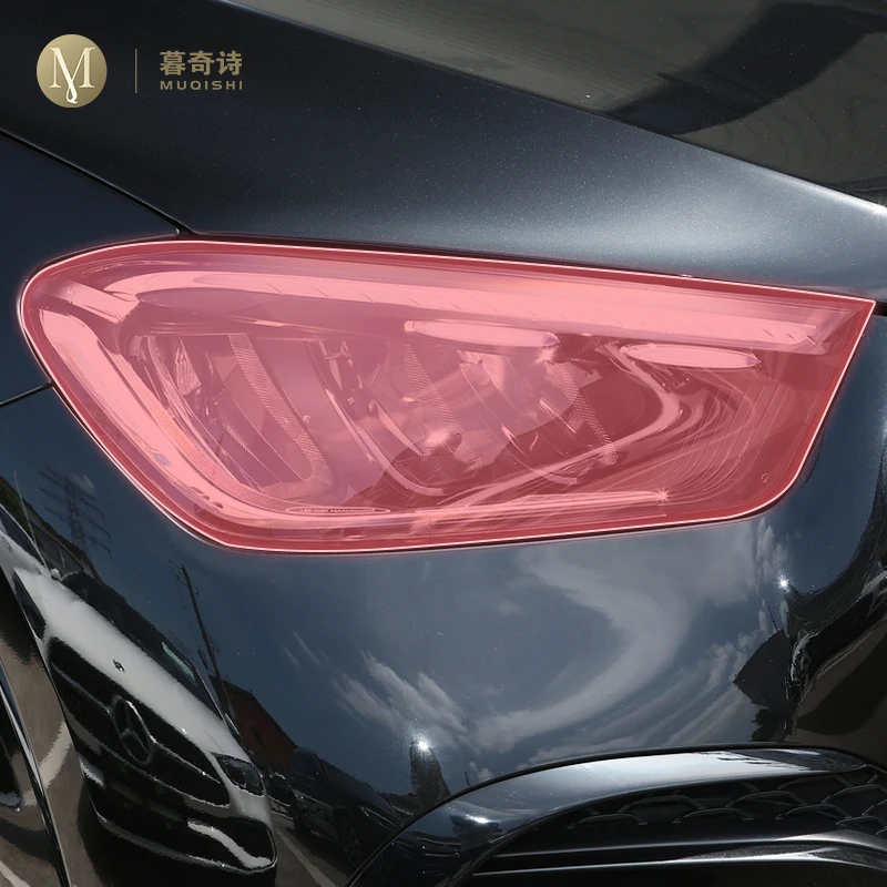 

Предварительно вырезанная внешняя фара автомобиля, устойчивая к царапинам защитная пленка из ТПУ, прозрачная/копченая для Mercedes Benz GLE 2024-2025