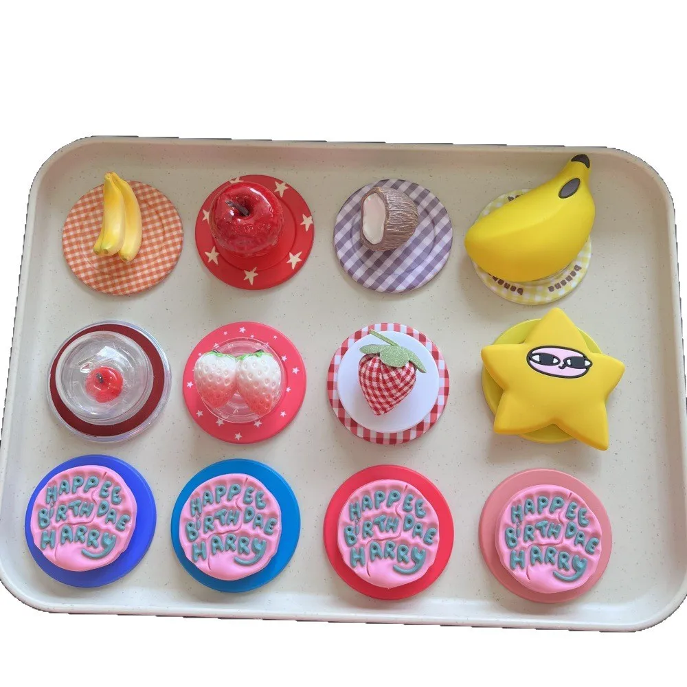 

Three-dimensional Coconut Banana Strawberry Airbag Magnetic Mobile Phone Holder Magsafe Adsorption Back Sticker Desktop Support