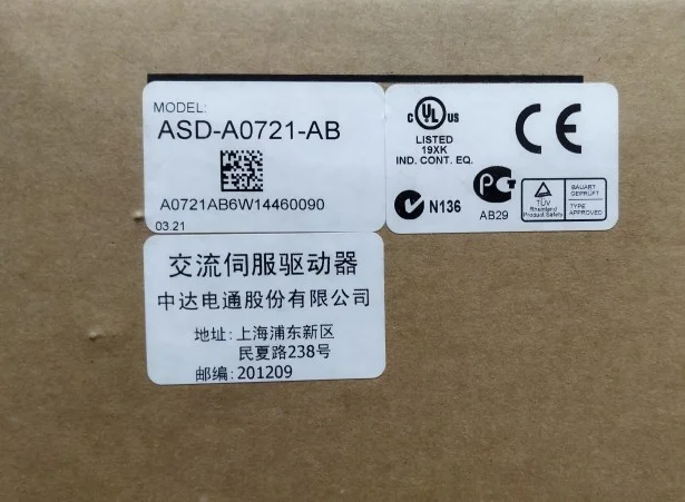 Delta AB Series ASD-A0721-AB Servo Driver Is Brand New And Genuine In Stock.