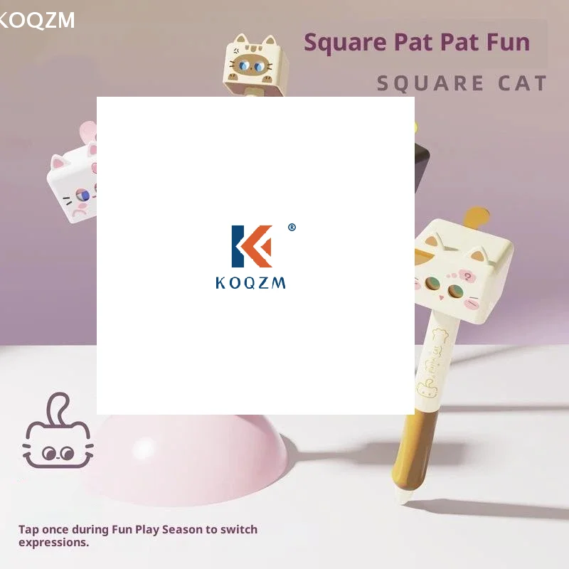 

1/4 шт., гелевая ручка с милым котом, 0,5 мм, гладкая шариковая ручка с черными чернилами, быстросохнущая нейтральная ручка для снятия стресса, школьный офис