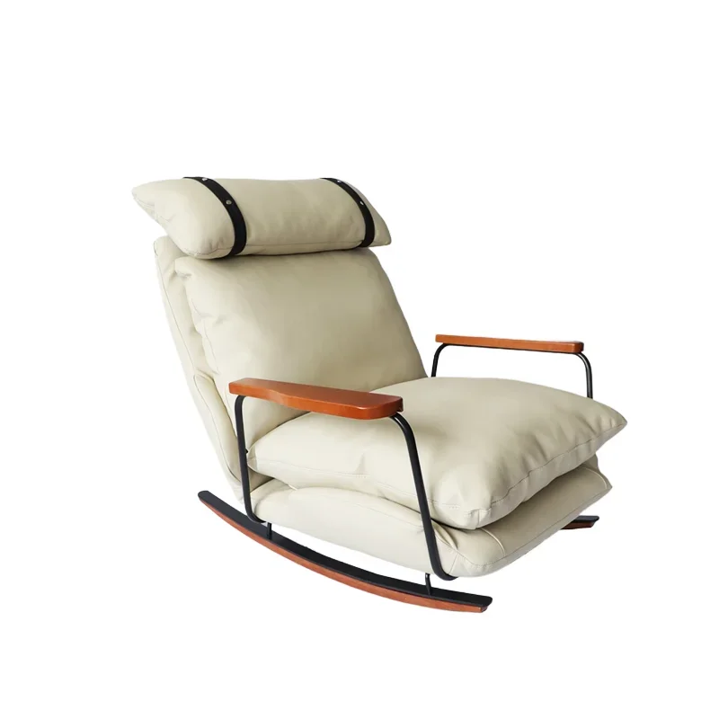 

French retro single sofa chair, recliner balcony living room lazy leisure