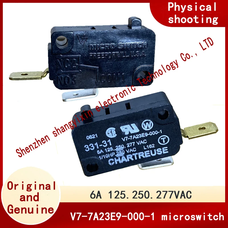 

V7-7A23E9-000-1 Концевой выключатель хода с микропереключателем A 125,250,277 В переменного тока