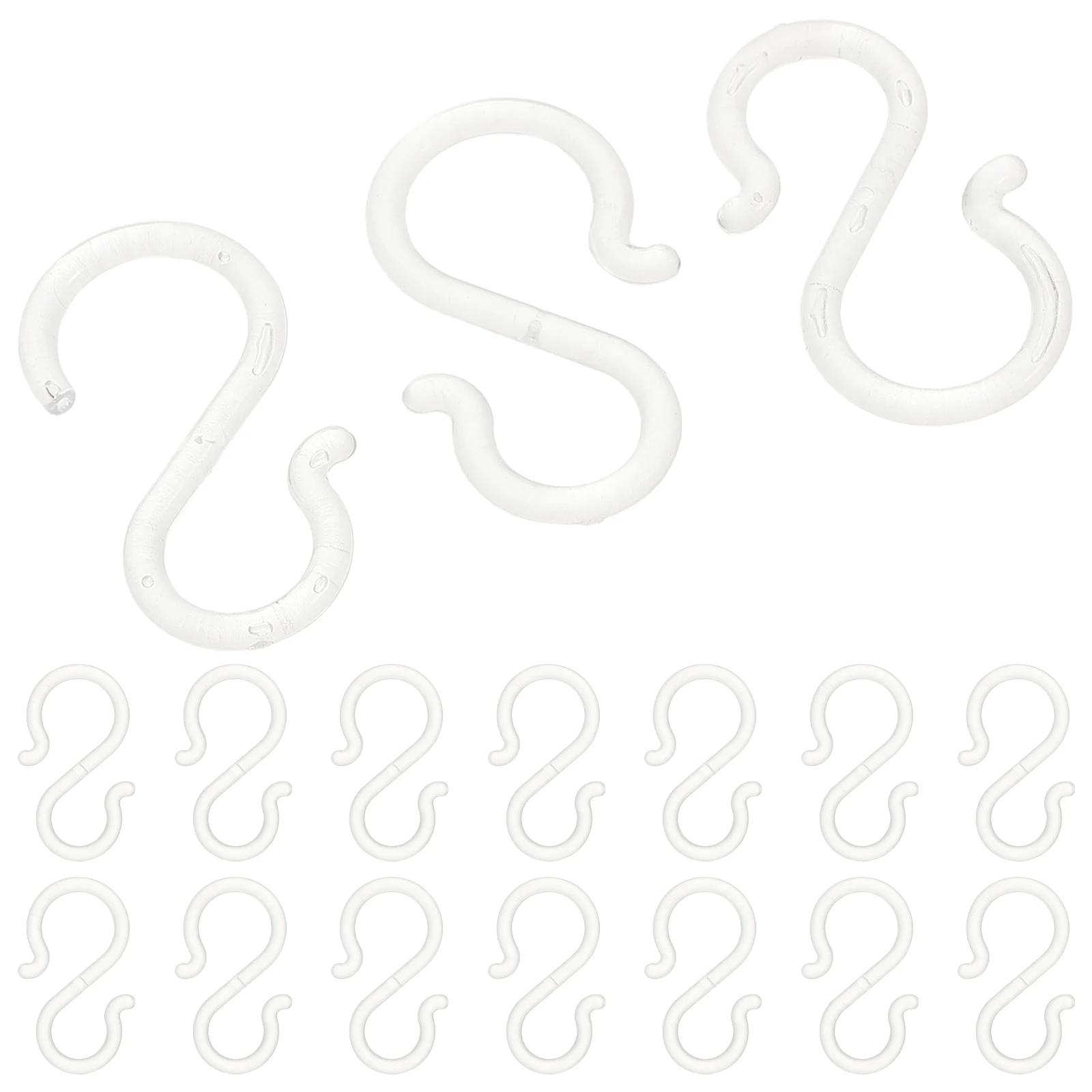 

20Pcs Plastic Hooks for Hanging S Shaped Car Seat Organizer Hooks for Bags Purses Cookware Secure Hold in Cars Or Retail