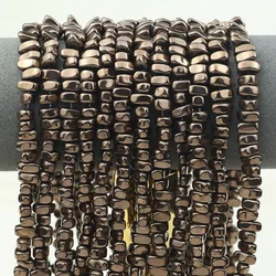 4-10mm Natural Irregular Gravel Coffee Color Hematite Stone Beads For Jewelry Making DIY Bracelet Necklaces Handmade Accessories