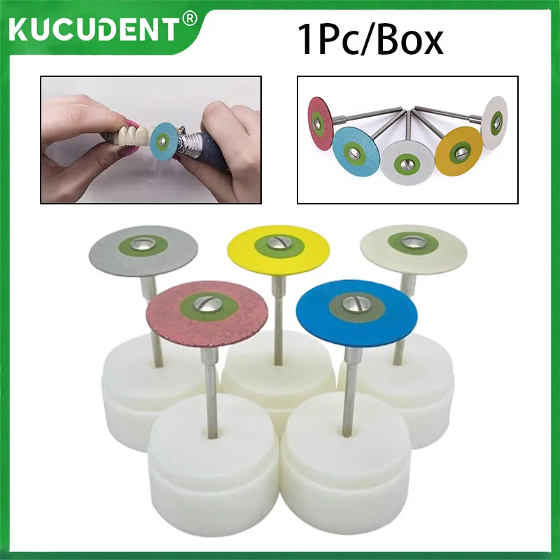 

1Pc Dental Rubber Diamond Polish Wheels for Zirconia Porcelain PFM Emaxs Dental Lab Polisher Wheel Disc HP 26mm Dentistry Tool