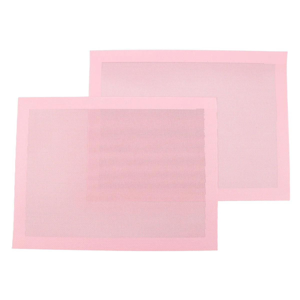 Perforated Baking Mats,2PCS Pink Silicone Mat for Half Sheet,Non-Stick Reusable Oven Liners for Making Bread/Pastry GSY