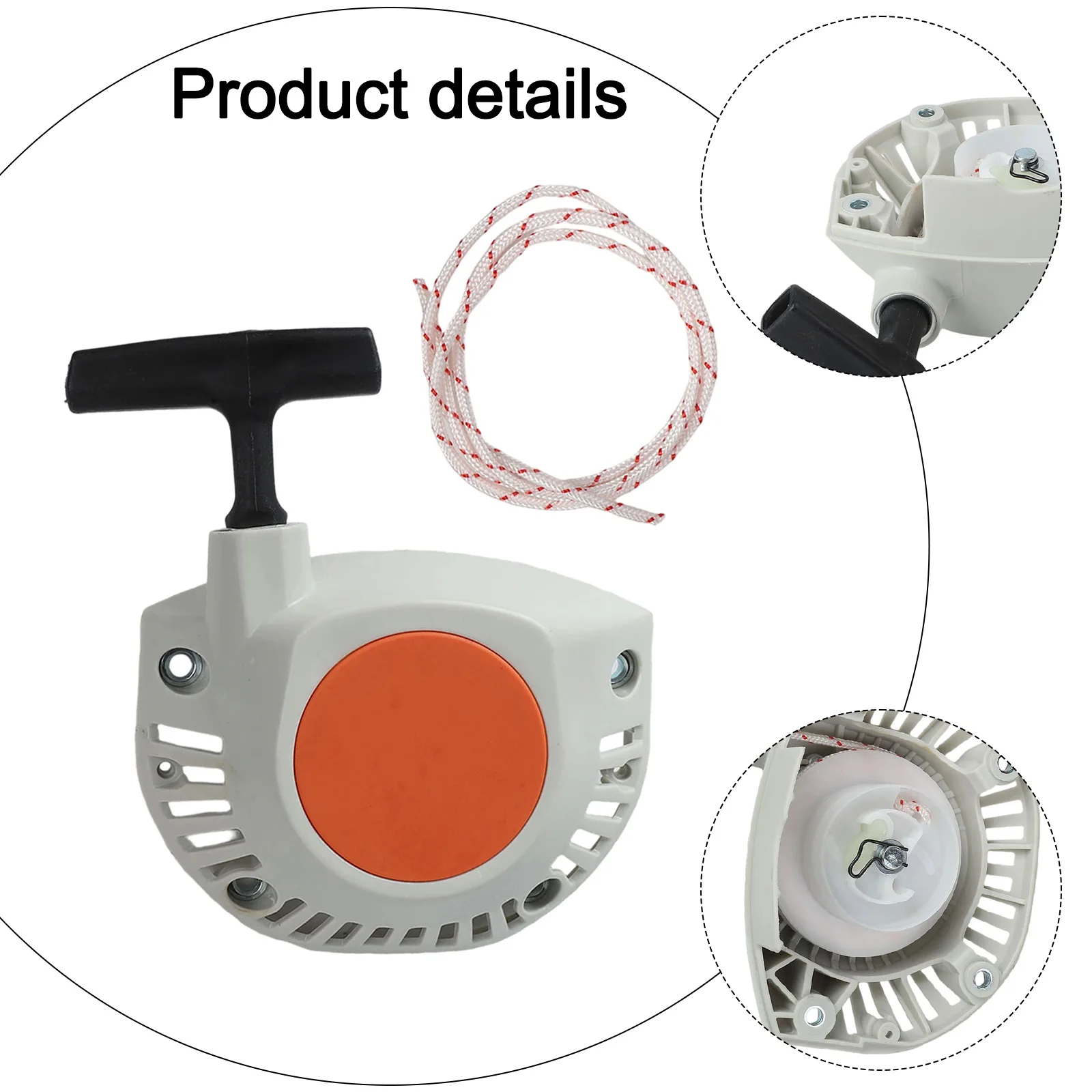 para-fs-410-para-fs-460-conjunto-de-partida-para-uso-ao-ar-livre-como-mostrado-recoil-pull-starter-montagem-operacao-eficiente
