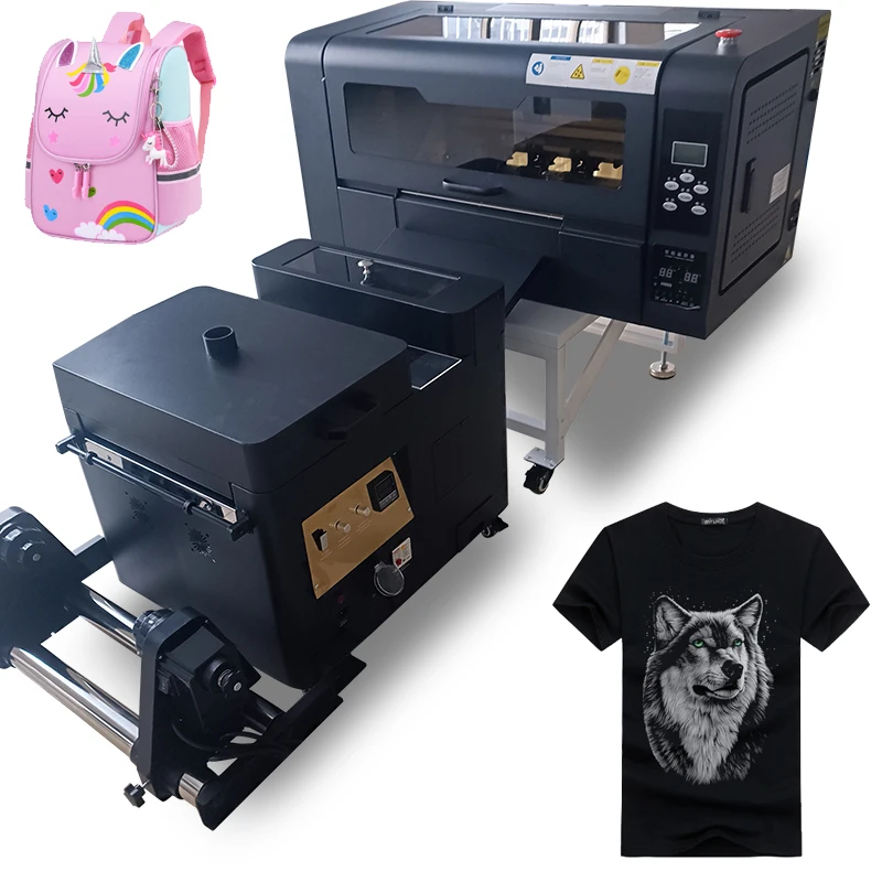 Heat Press Dtf A3 Printer For T Shirt Printing Xp600 Dtf Printer With Powder Drying Oven