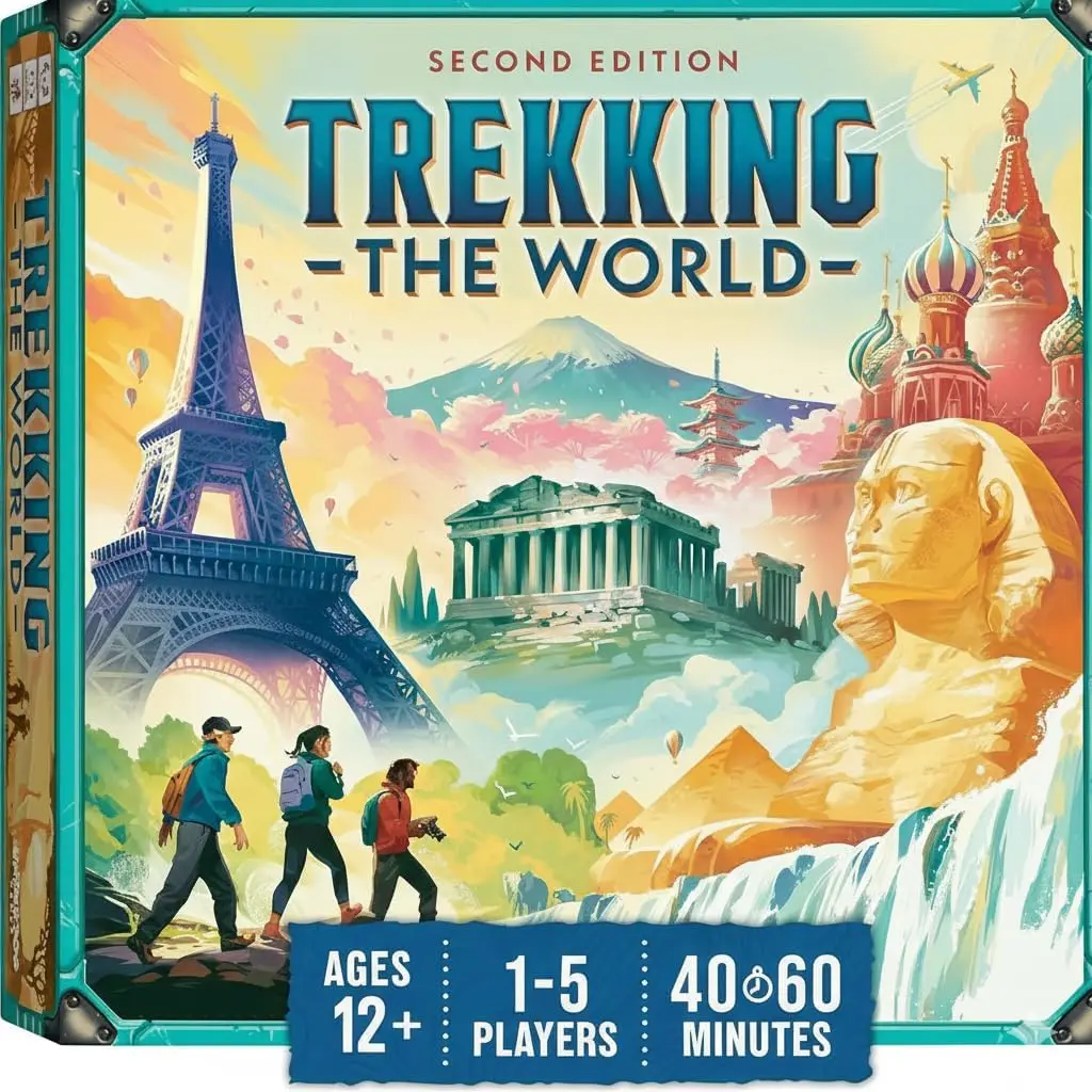 

Award-Winning World Travel Board Game for Ages 12+, Easy Strategy Fun for Family Nights & Educational Play