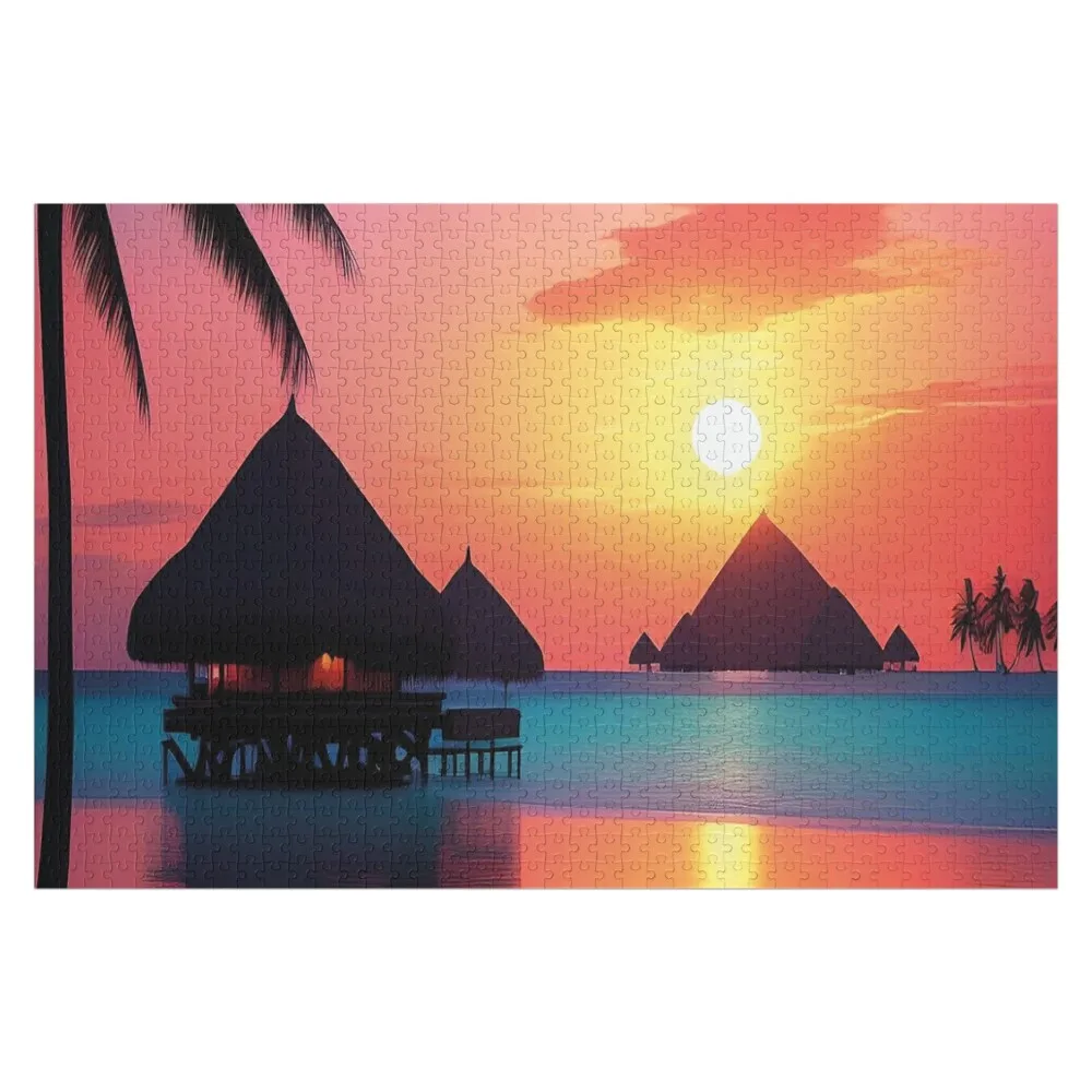 

Пазл SUNSET - Таити: персонализированные игрушки, подарки на заказ с фотографией, пазлы для детей