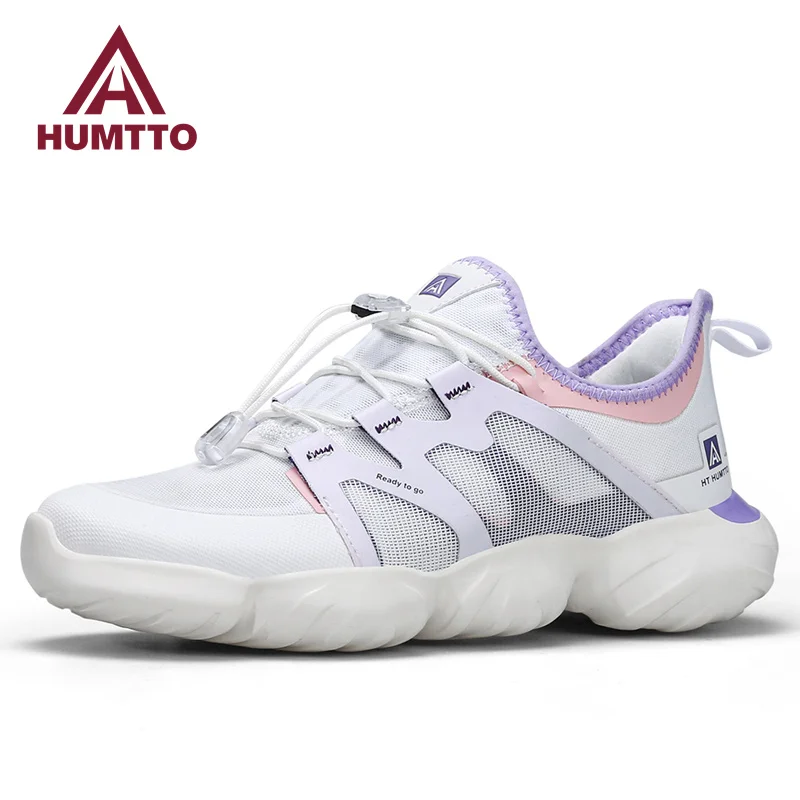 

HUMTTO Summer Shoes for Women Brand Luxury Designer Ladies Casual Flats Sneakers Womens Sports Shoes Black Breathable Woman Shoe