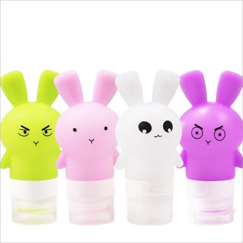 New Portable Cute Refillable Travel Silicone Empty Bottles Shampoo Shower Gel Lotion Tube Squeeze Container Makeup Tool