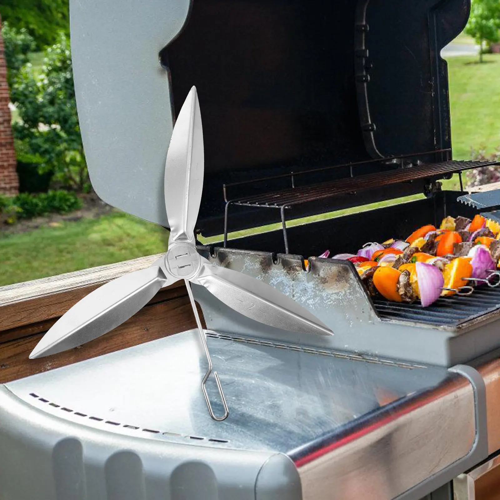 Grills Cleaning System Kettle Charcoal Stainless Steel Cleaner Durable Tool for Fast Grill Ash Removal Grills Cleaning System